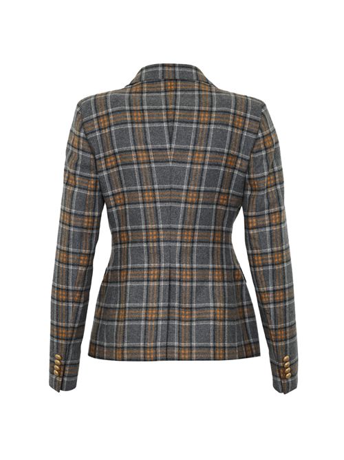 Giacca Alicya tartan in lana Tagliatore | J-ALICYA10B 340326 25I376 EO909352